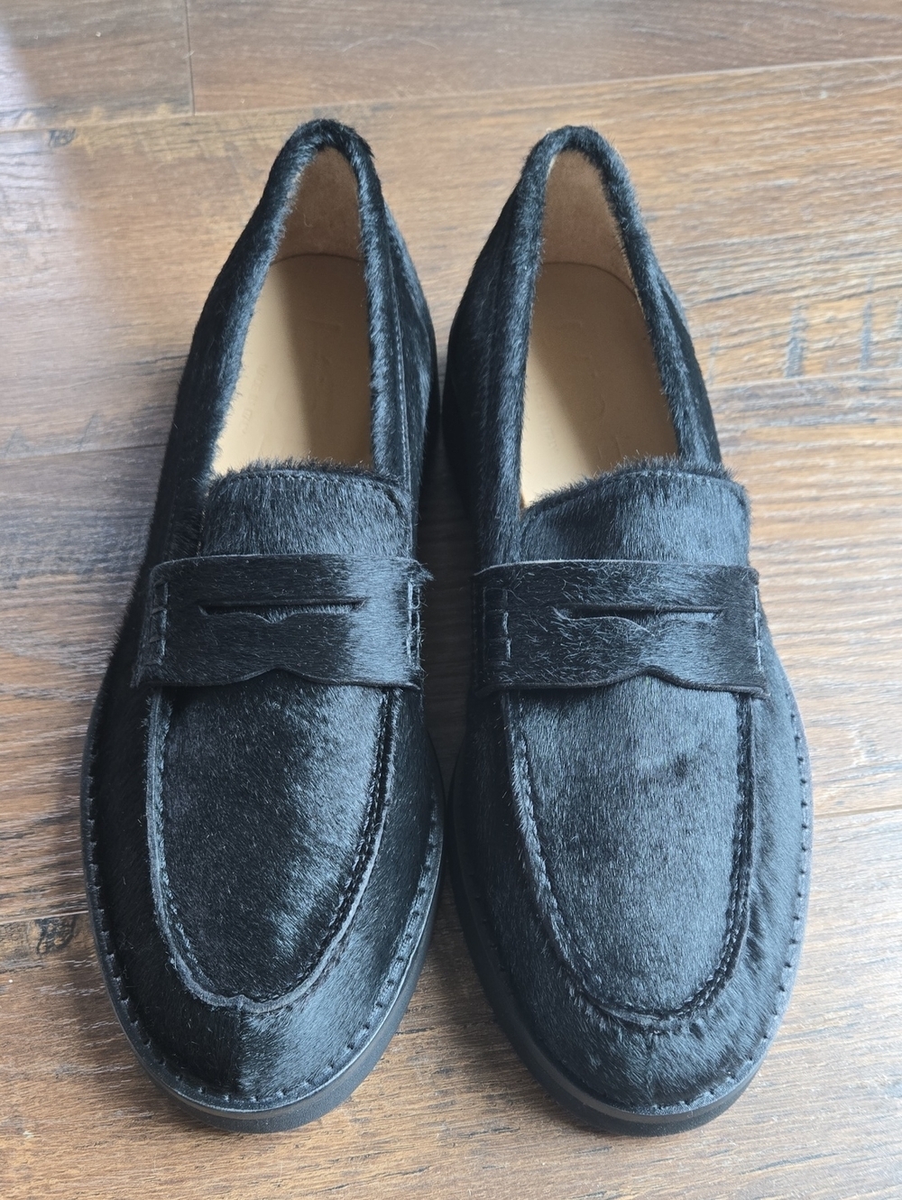L'idea Genuine Leather And Calf Hair Loafers
